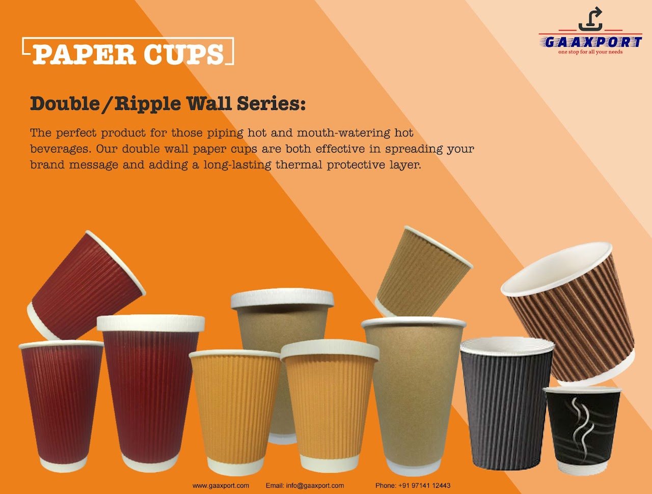 Paper Cups (Double - Ripple Wall Series)